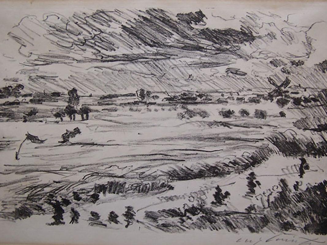 Lovis Corinth Landscape Print - Wide Landscape, 1916