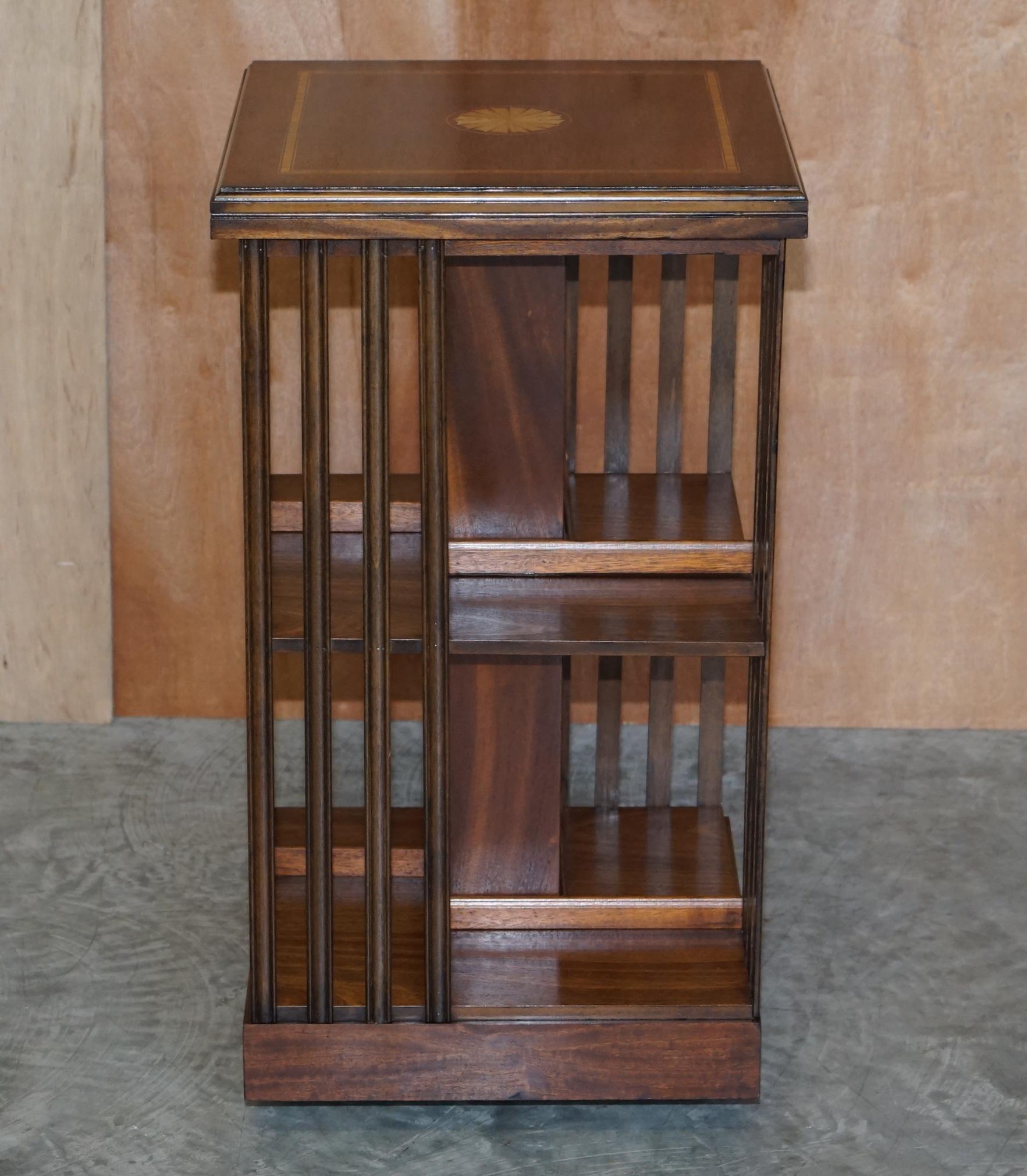 revolving bookcase end table