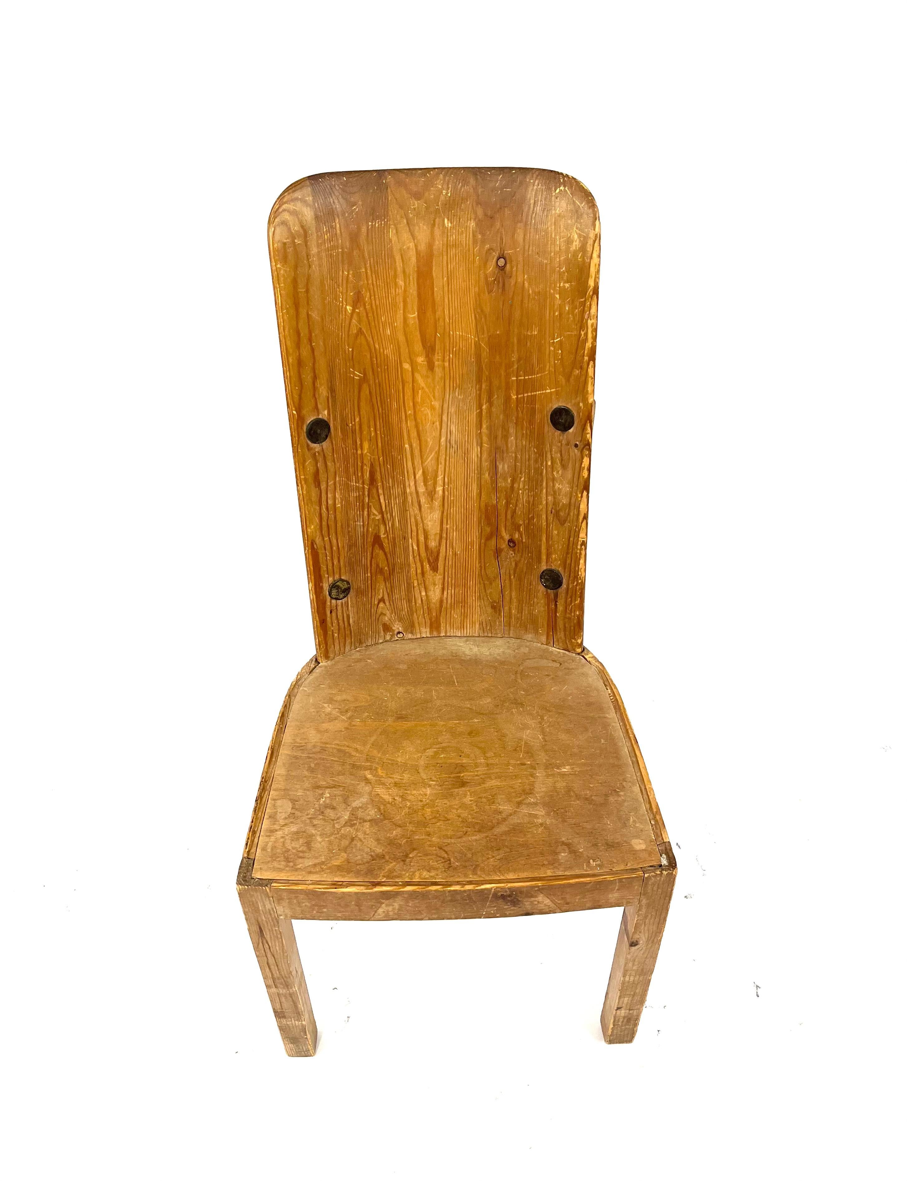 Pine Lovö chair by Axel Einar Hjort for Nordiska Kompaniet 1930s For Sale