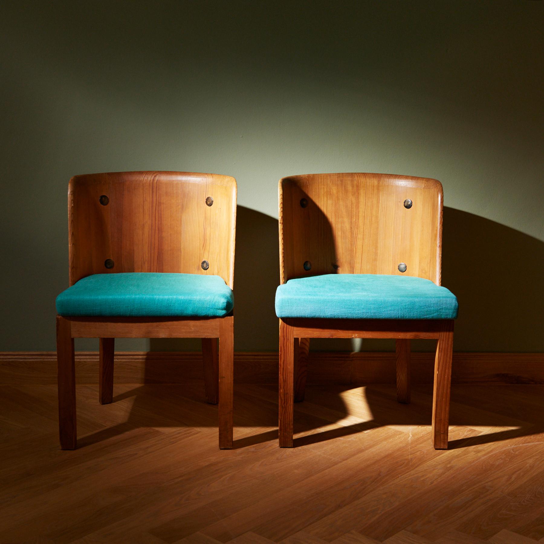 Pine ‘Lovö’ Chairs by Axel Einar Hjorth For Sale