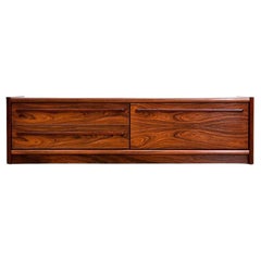 Low 1970s Danish Modern Rosewood Credenza by Faarup Mobelfabrik