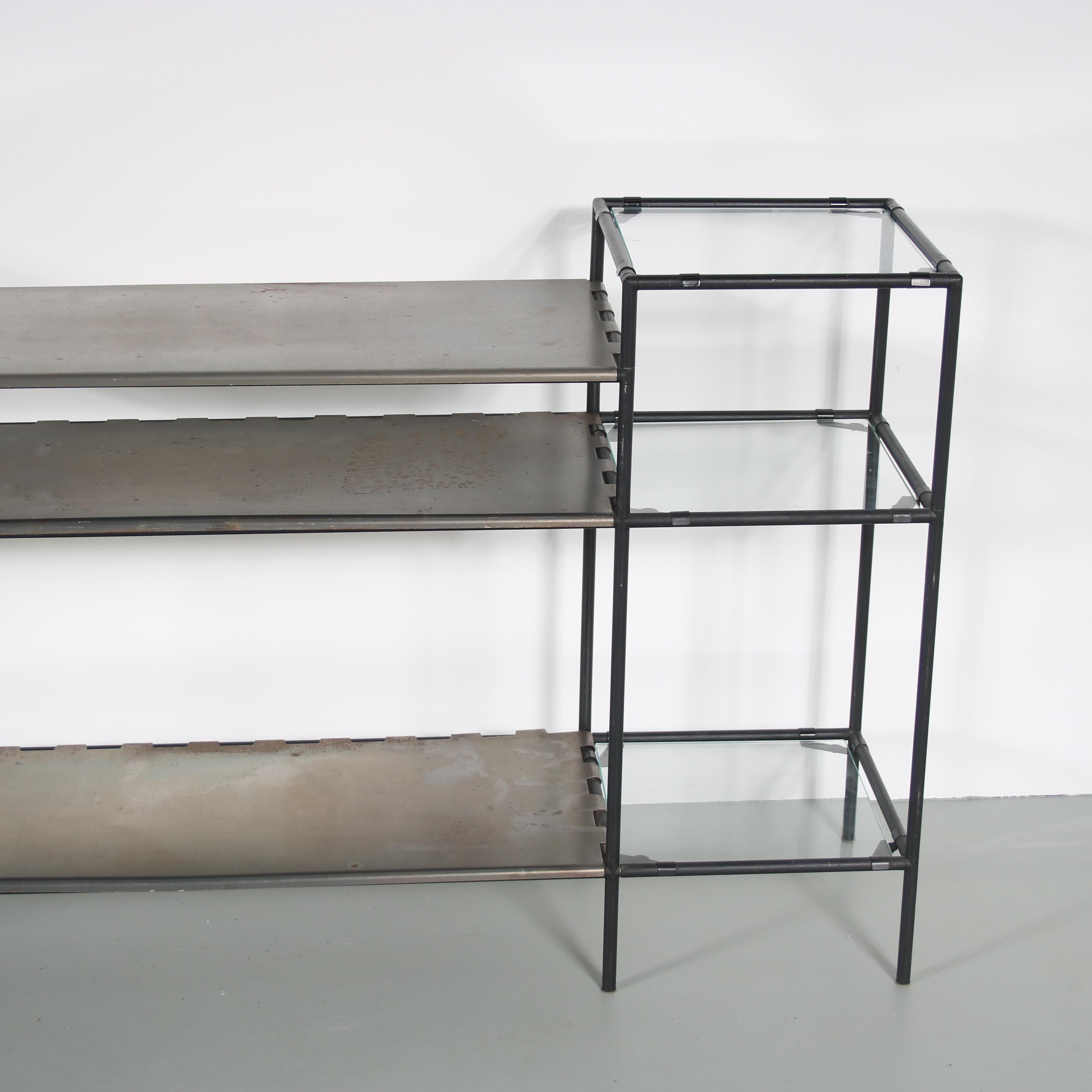 Low “Abstracta” Cabinet by Poul Cadovius, Denmark 1950 In Good Condition In Amsterdam, NL