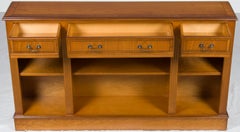 Low Adjustable Library Bookcase Bookshelf with Drawers