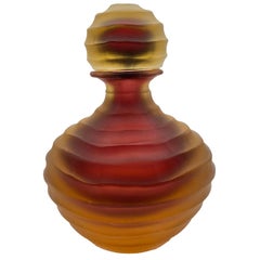 Low Amber Bottle by Achille D'Este and Renzo Vianello