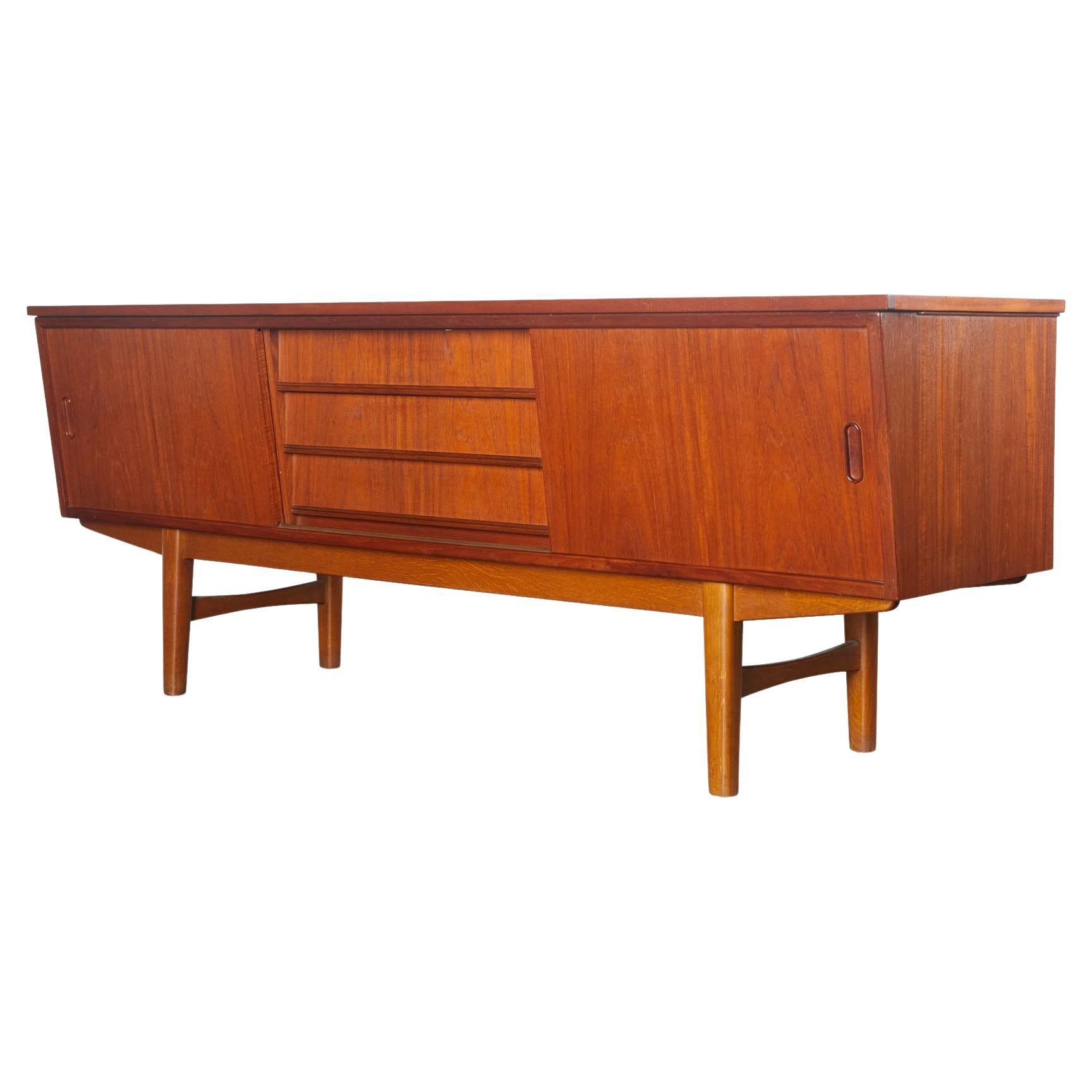 Rare Midcentury Teak Credenza by Ib Kofod Larsen for Christiansen and