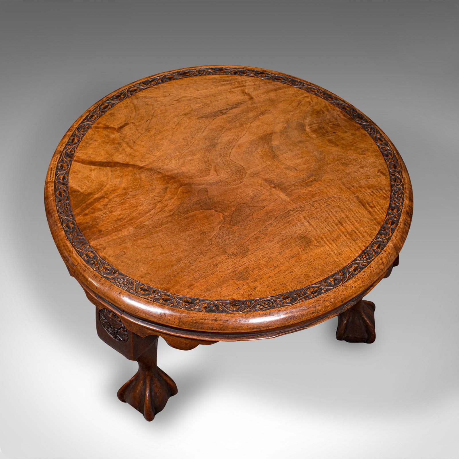 Low Antique Lamp Table, English, Afternoon Tea, Side, Wine, Victorian Circa 1890 (Spätes 19. Jahrhundert) im Angebot