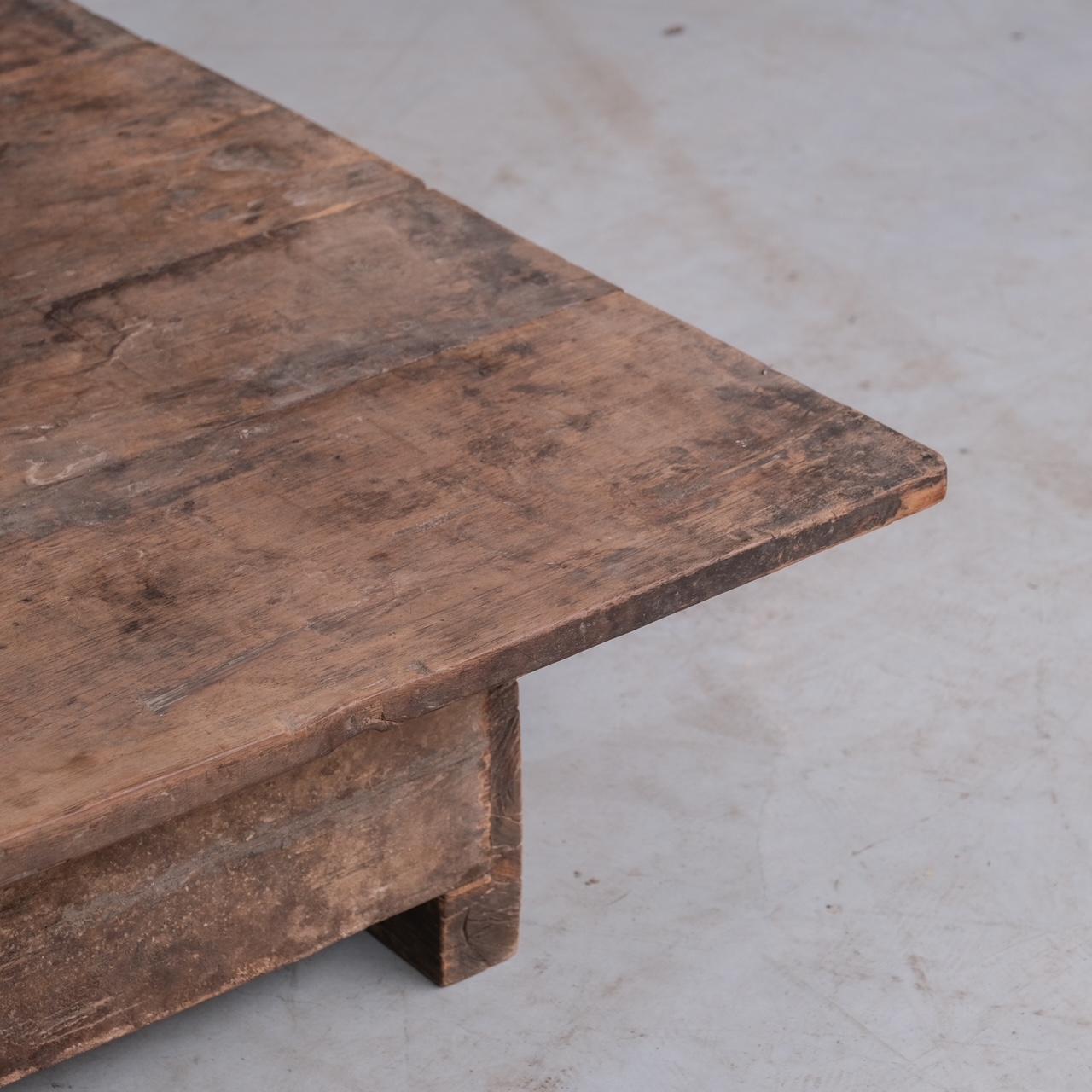 Mesa baja de centro de madera Antique French en venta 5
