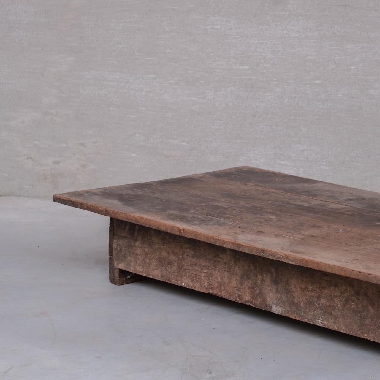 Mesa baja de centro de madera Antique French en venta 7