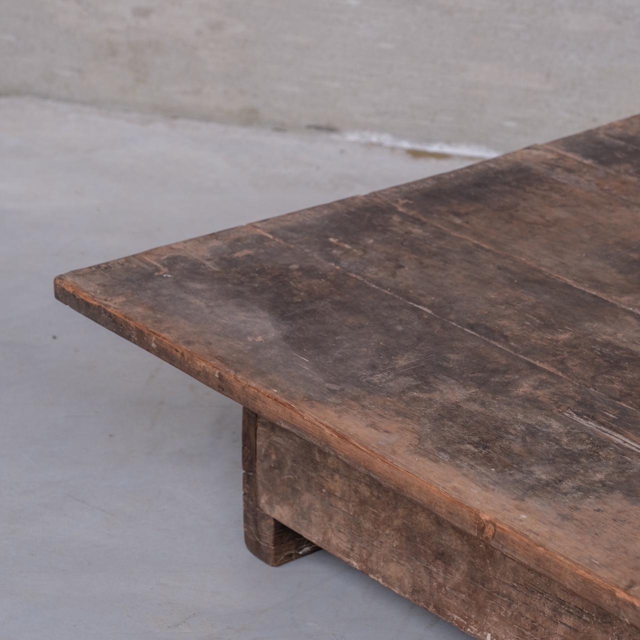 Mesa baja de centro de madera Antique French Madera en venta