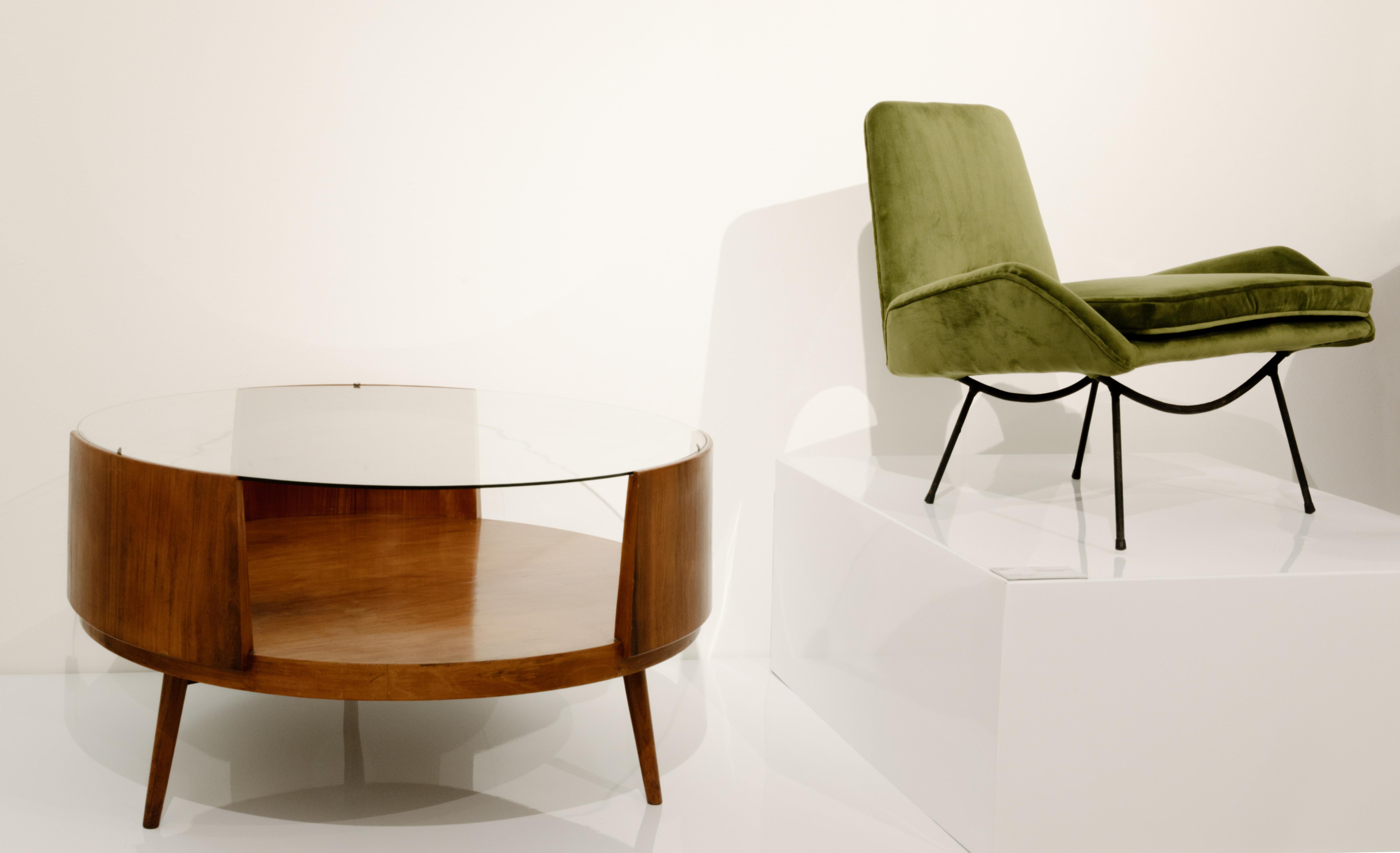 Niedriger Sessel von Carlo Hauner und Martin Eisler, brasilianisches Midcentury-Design im Angebot 1