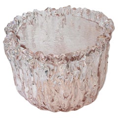 Lámpara de mesa auxiliar baja de cristal de Murano, Italia, 2024.