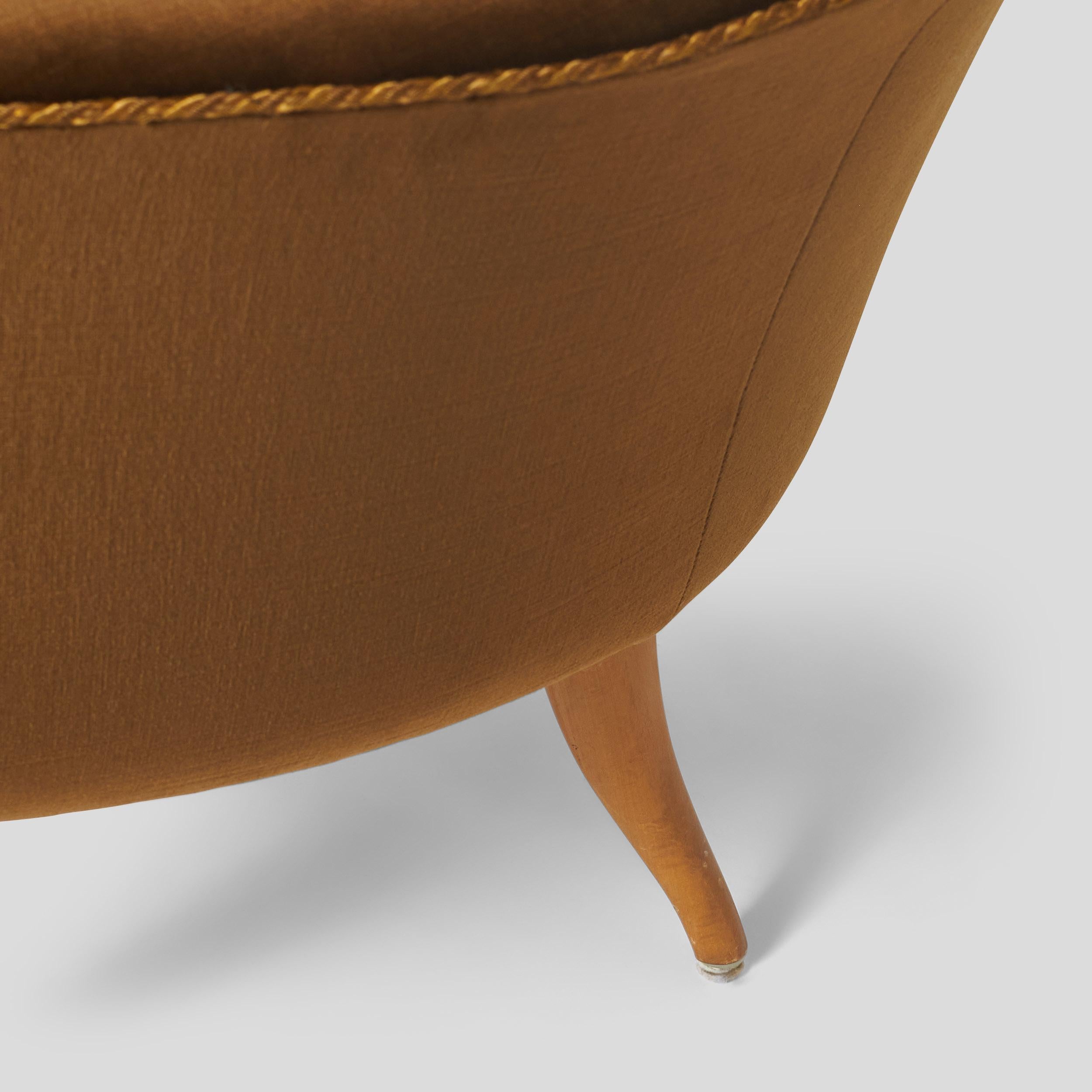 Upholstery Low Back Chair by Kerstin Horlin Holmquist for Nordiska Kompaniet