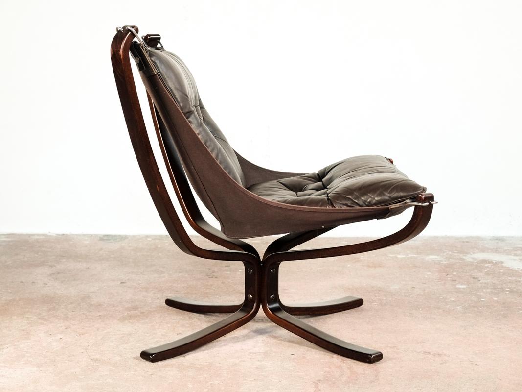 Scandinavian Modern Low Back Falcon Chair by Sigurd Ressell for Vatne Møbler, 1970s