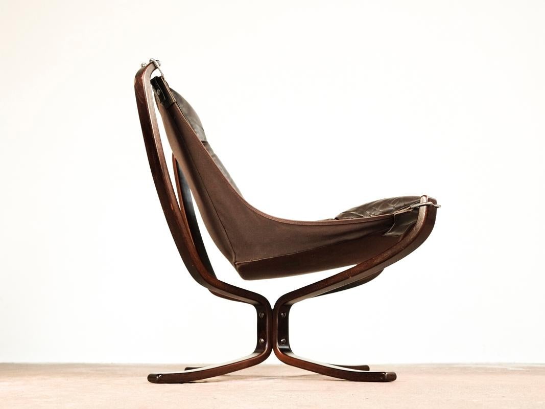 Norwegian Low Back Falcon Chair by Sigurd Ressell for Vatne Møbler, 1970s