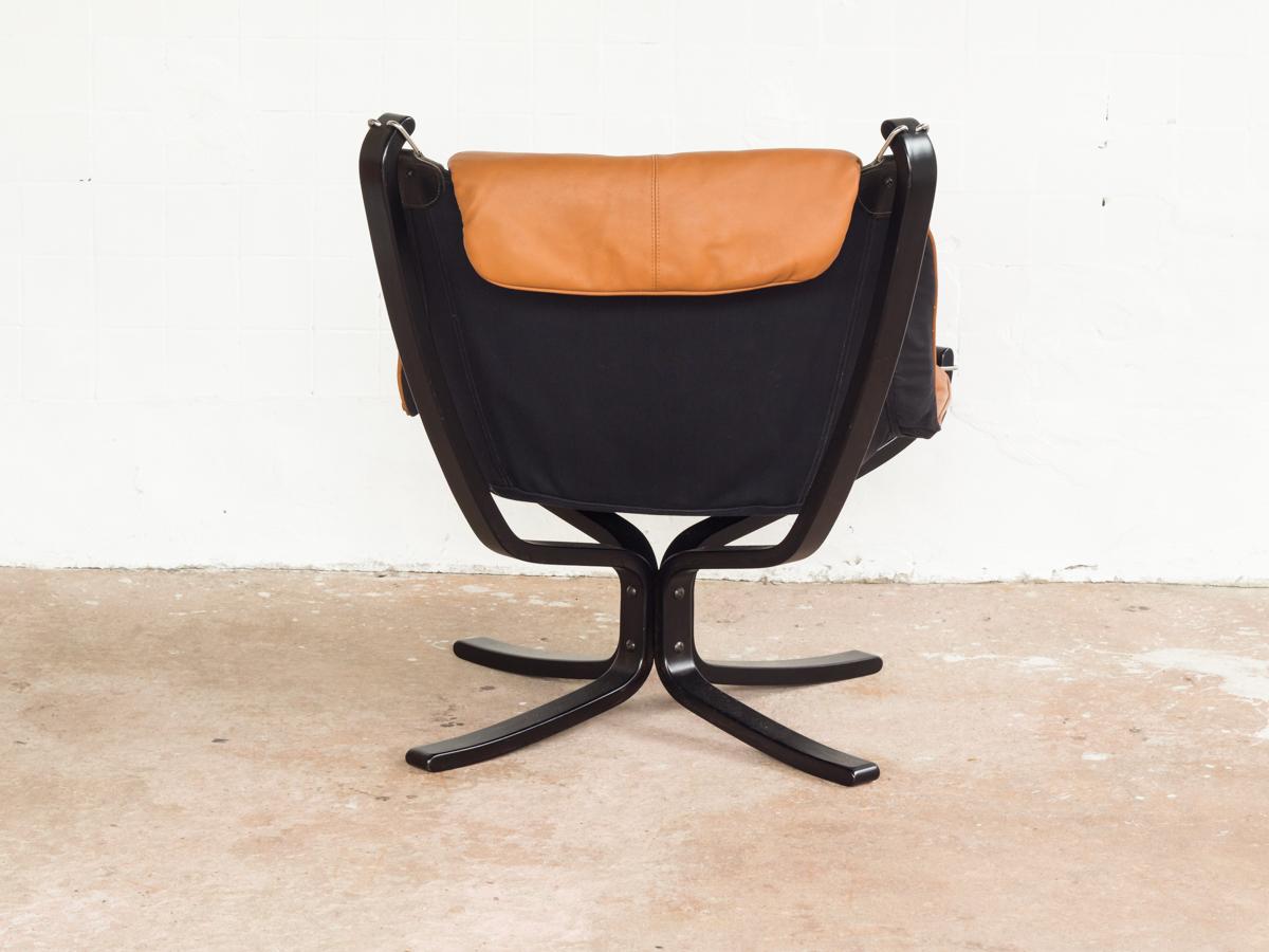 Scandinavian Modern Low Back Falcon Chair by Sigurd Ressell for Vatne Møbler, 1980s