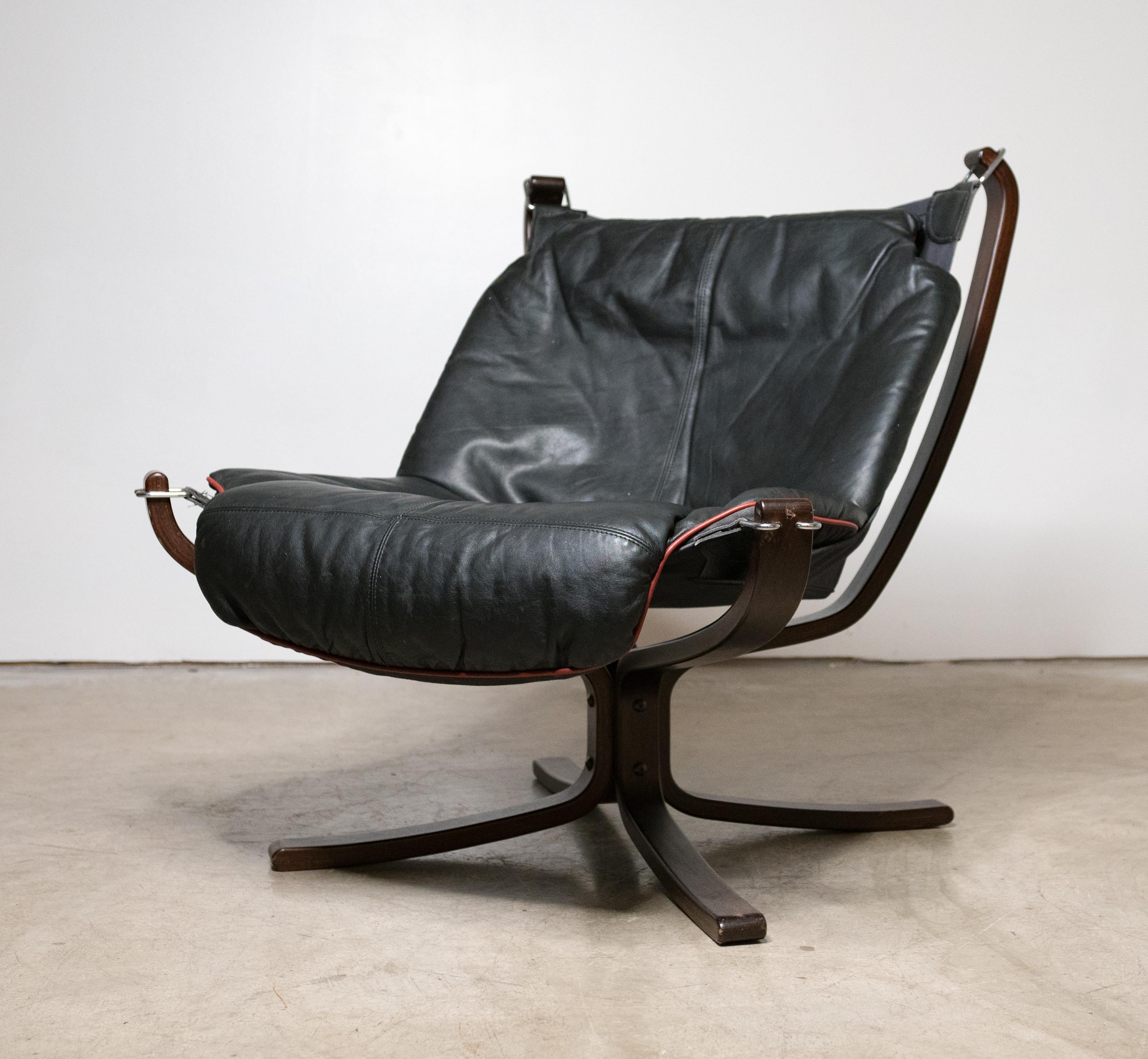 20th Century  Low Back Falcon Sling Chairs by Sigurd Ressell for Vatne Mobler, Norway