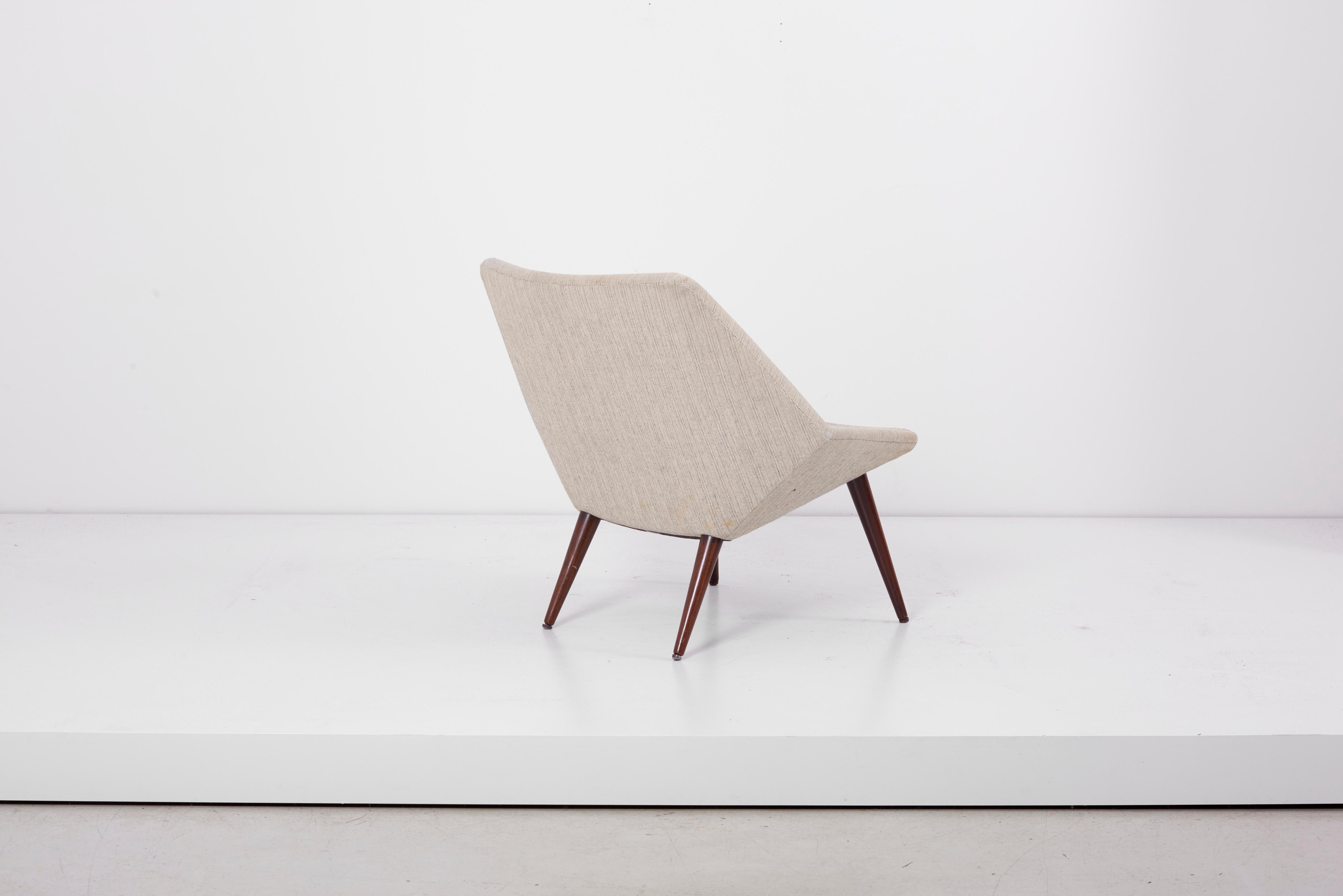Scandinavian Modern Low Back Lounge Chair 93 by Nanna Ditzel for Søren Willadsen, Denmark, 1950s