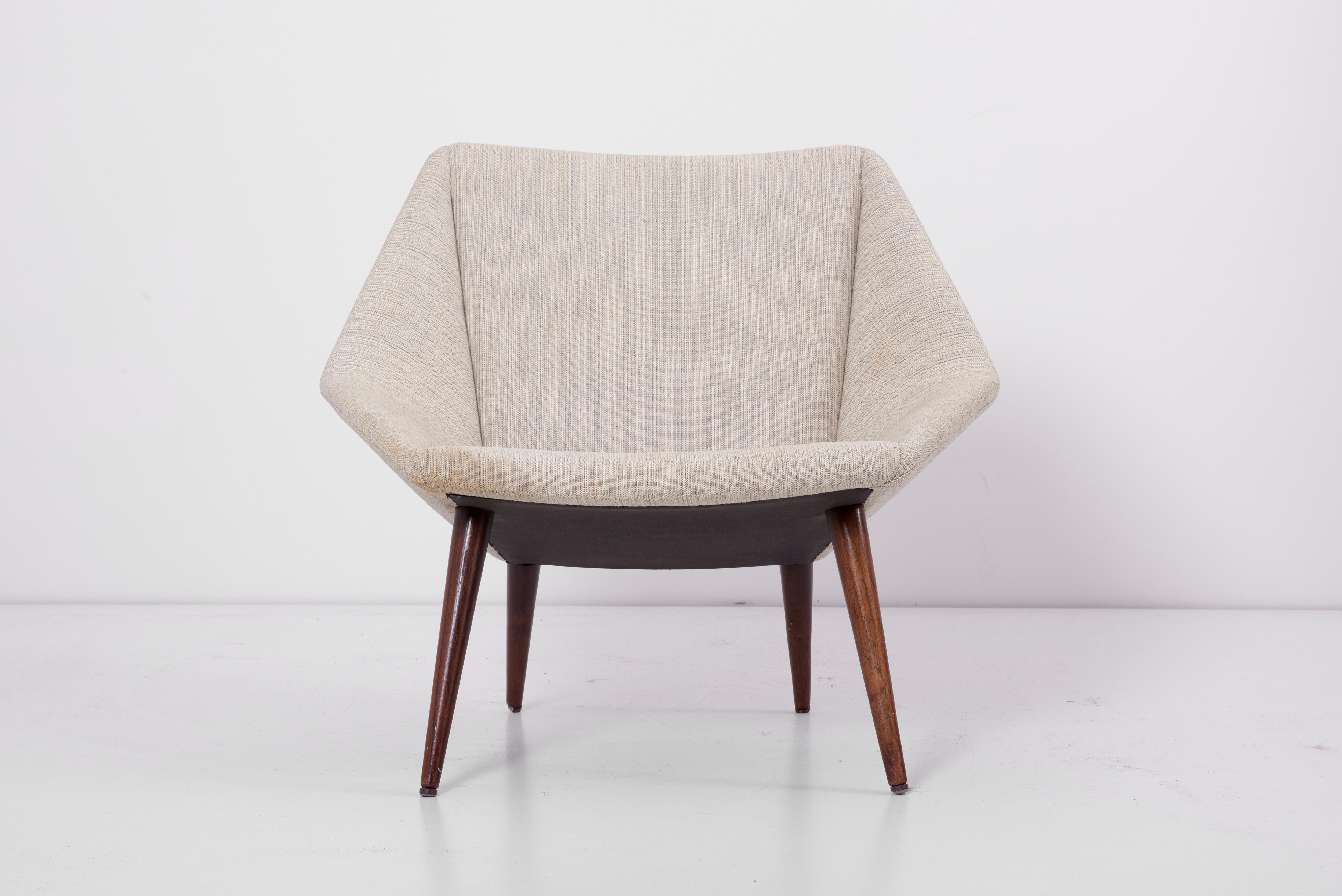 Upholstery Low Back Lounge Chair 93 by Nanna Ditzel for Søren Willadsen, Denmark, 1950s