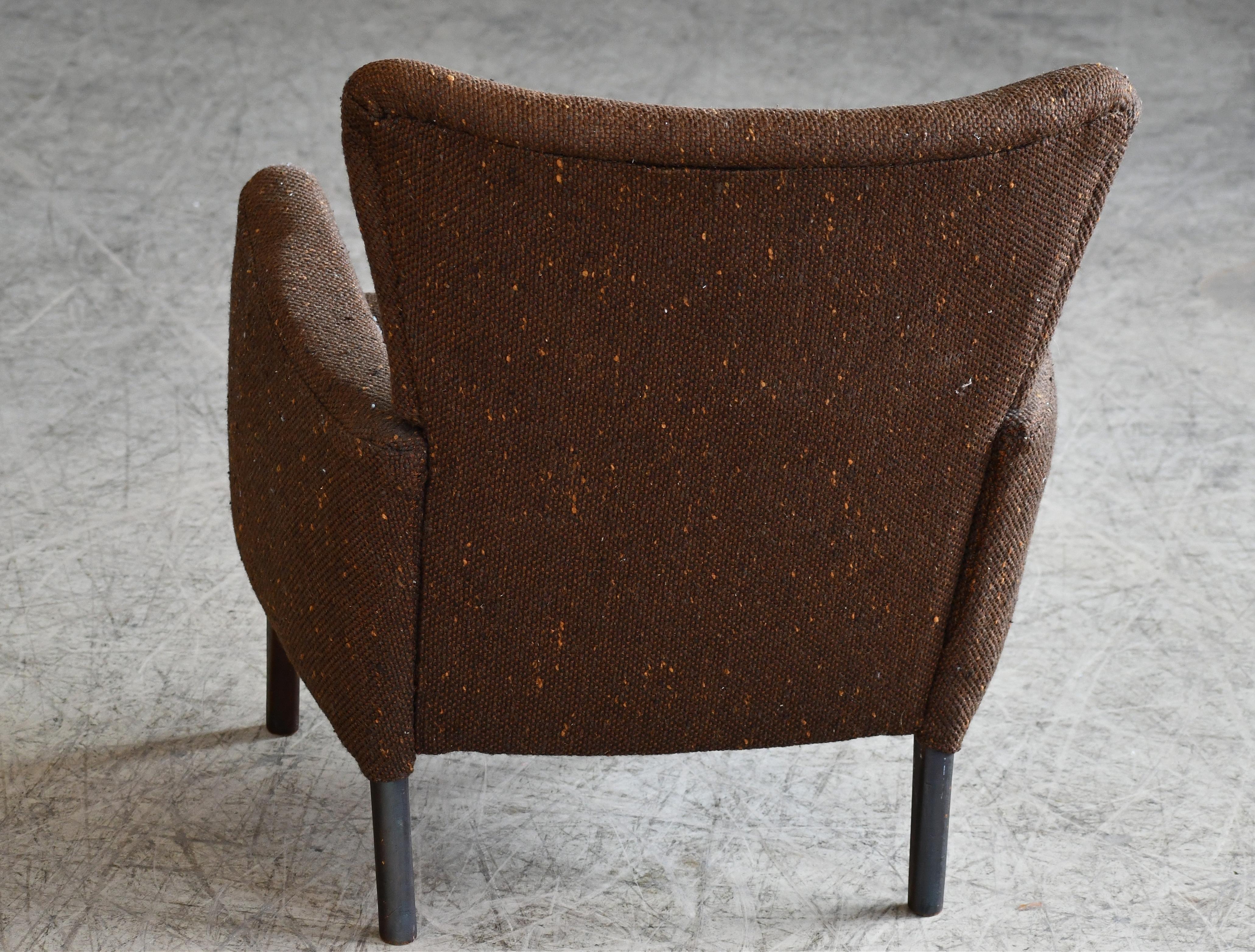 Low Back Lounge Chair by Fritz Hansen, Denmark 1950's For Sale 4