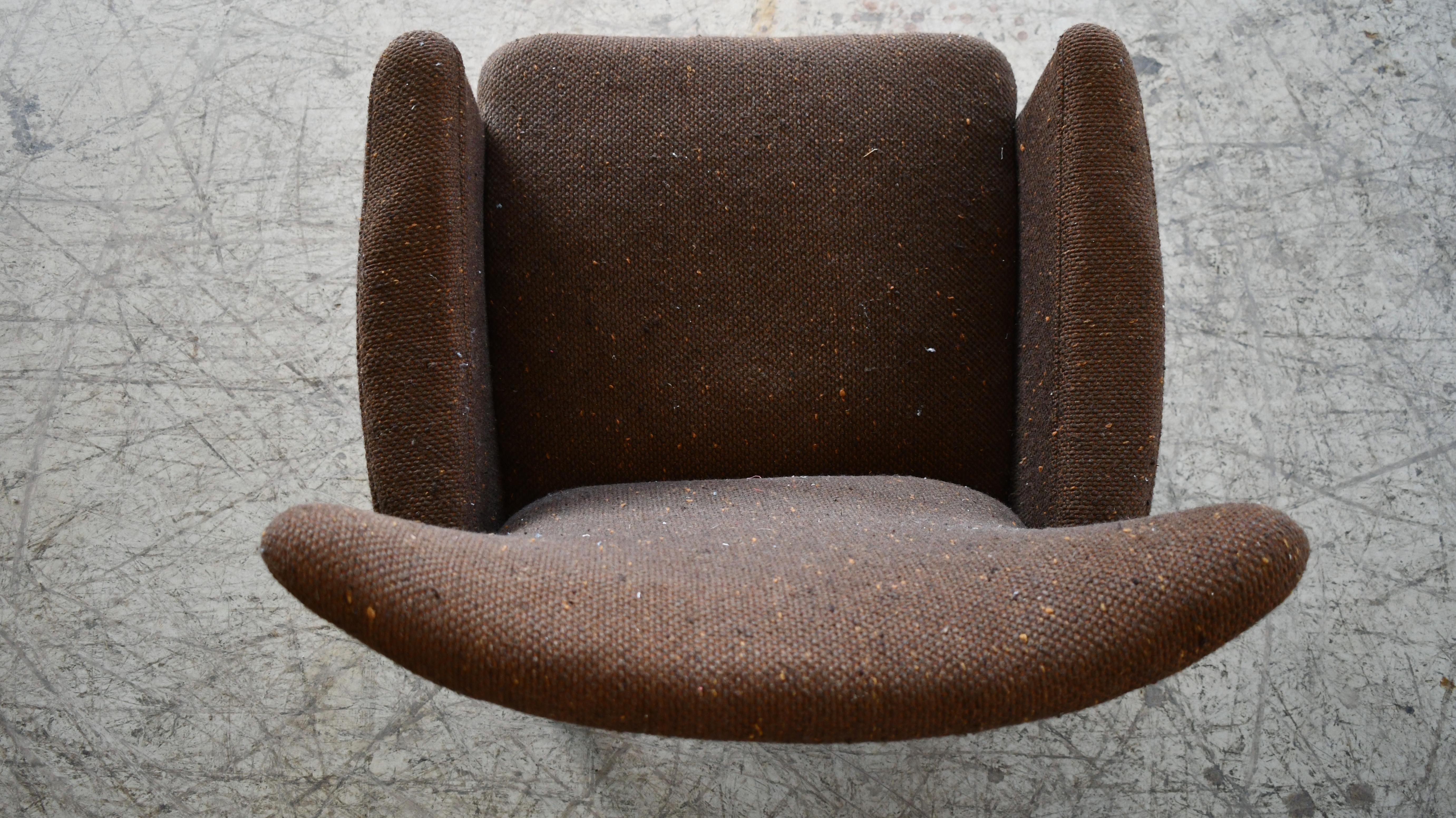 Low Back Lounge Chair by Fritz Hansen, Denmark 1950's 2