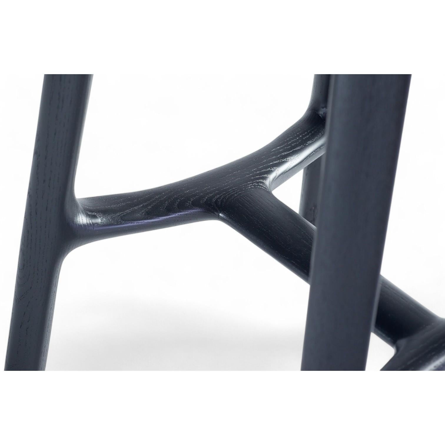 Low Back Morphe Stool in Blackened Ash For Sale 3