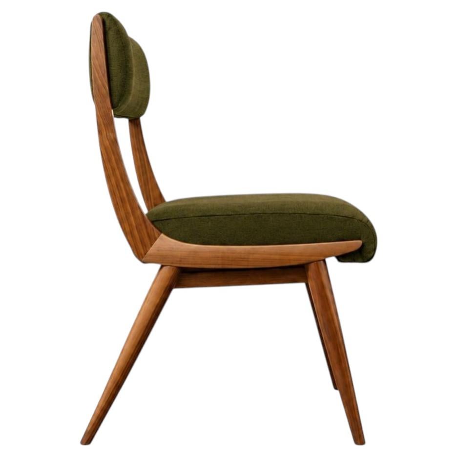 Low Back Parisiano Dining Chair in Natural Walnut by Stamford Modern