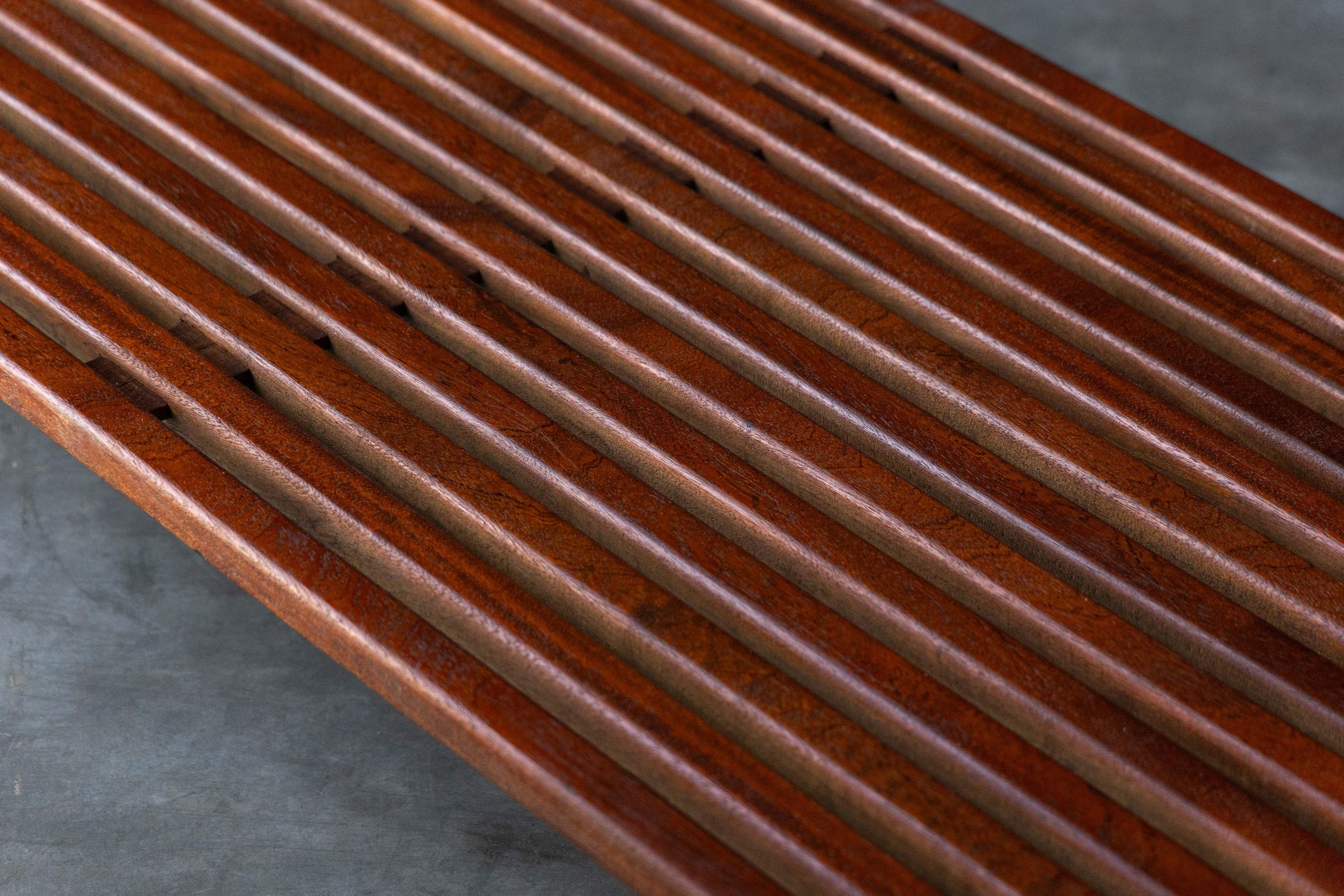 Mid-20th Century Low Bench by Charlotte Perriand for Cité Cansado, France, 1958 For Sale