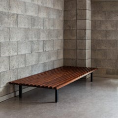Low bench by Charlotte Perriand, Mauritania, Africa, 1960s, simple design bench