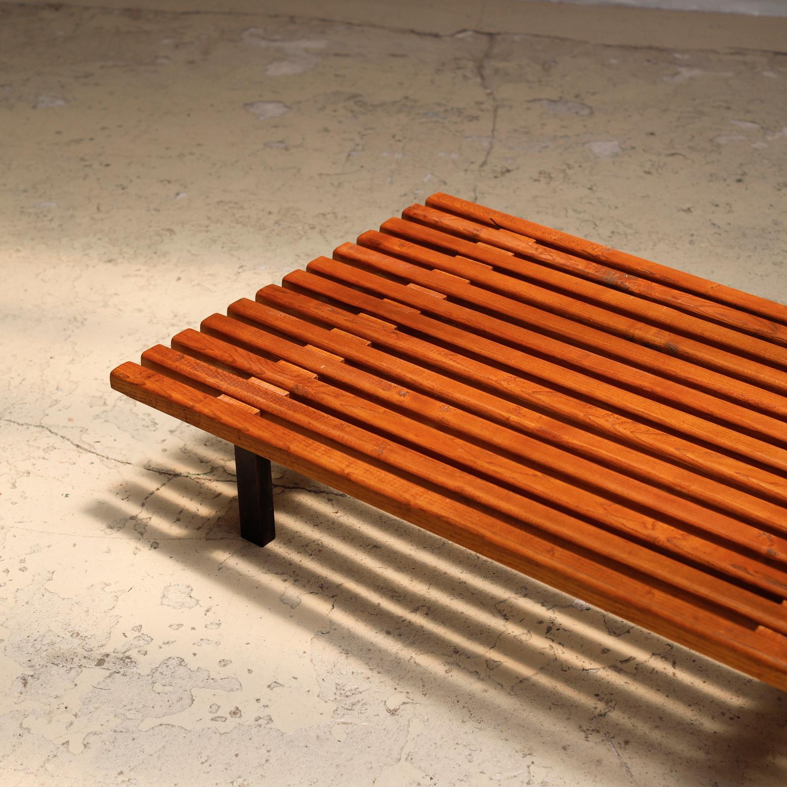 Bench by Charlotte Perriand. Designed for a project in the African mining town of 