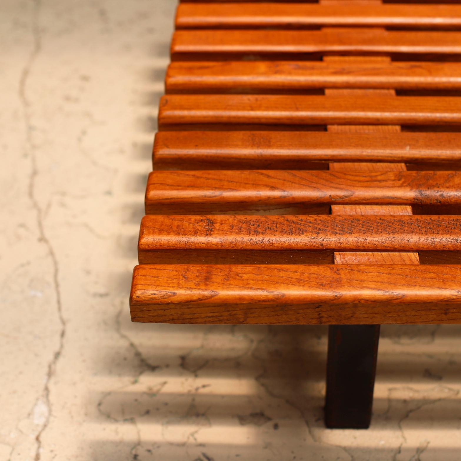 Low Bench from Cité Cansado by Charlotte Perriand In Good Condition In Edogawa-ku Tokyo, JP