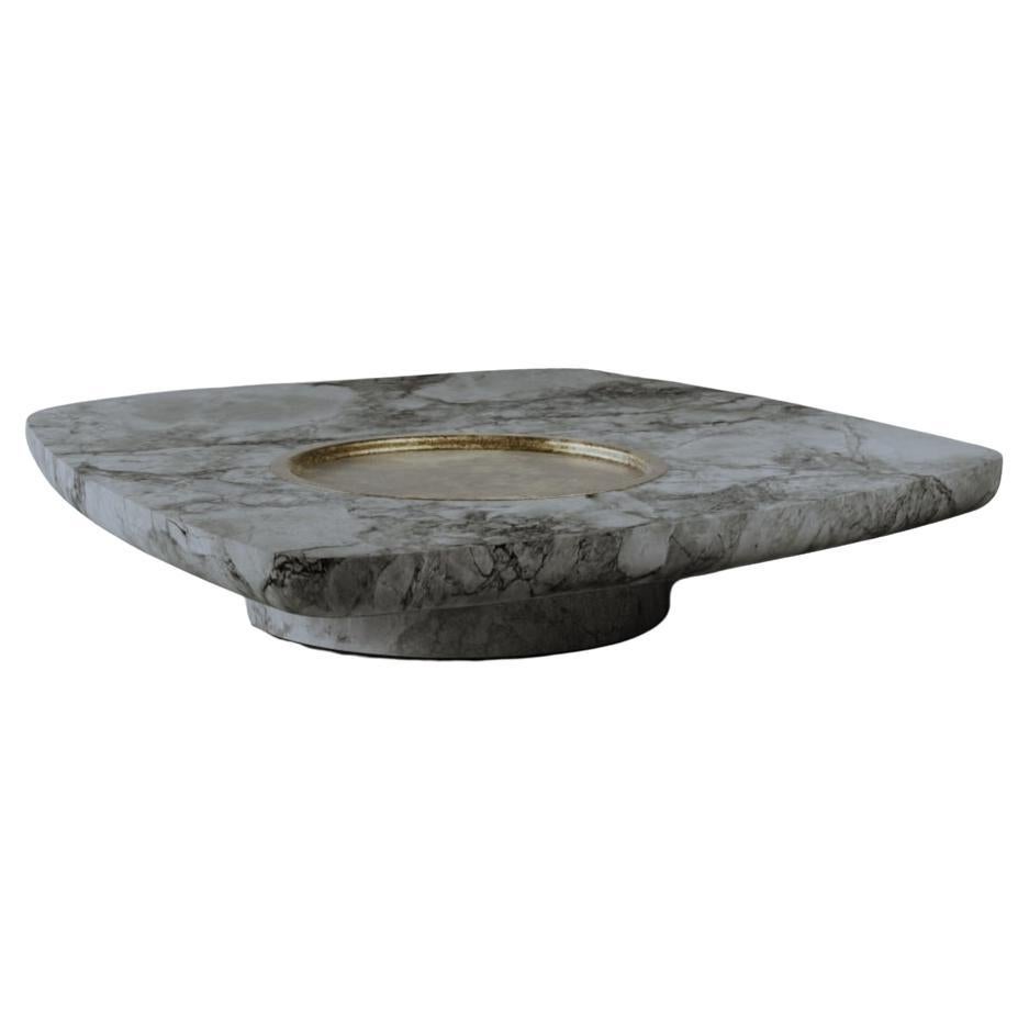 Low Blackbird Marble Coffee Table by Gio Pagani For Sale