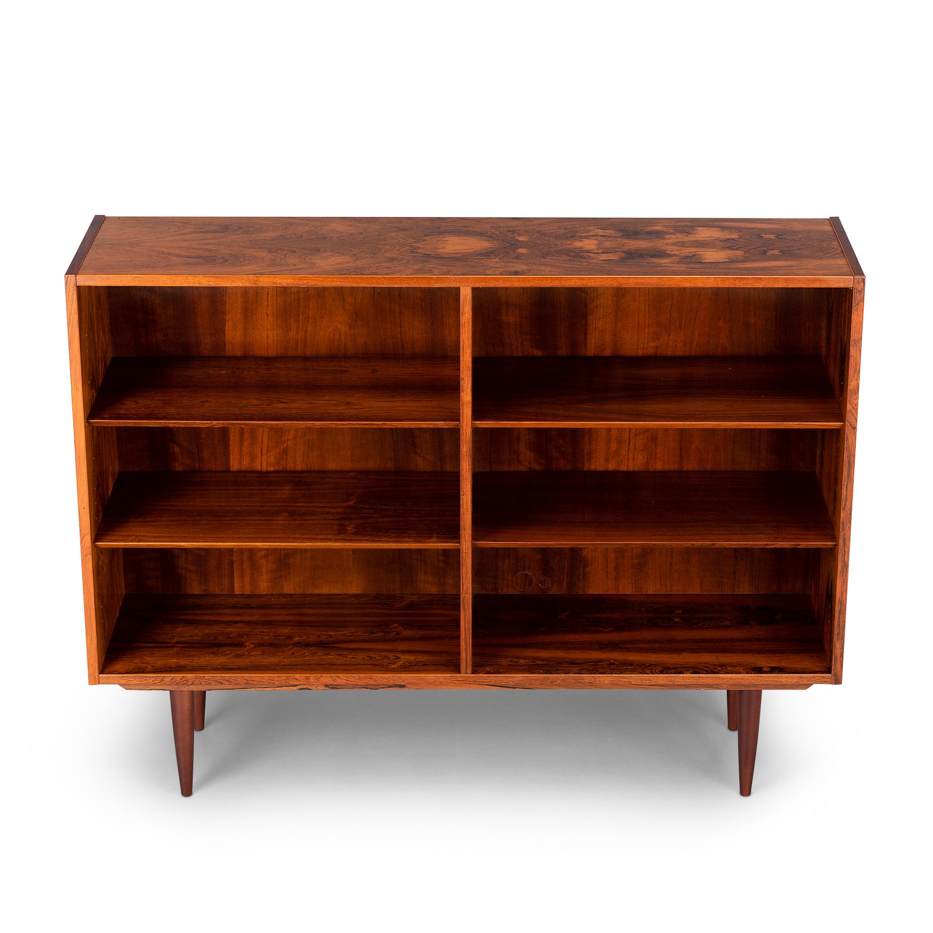 Veneer Low Bookcase by Carlo Jensen for Hundevad & Co, 1960s