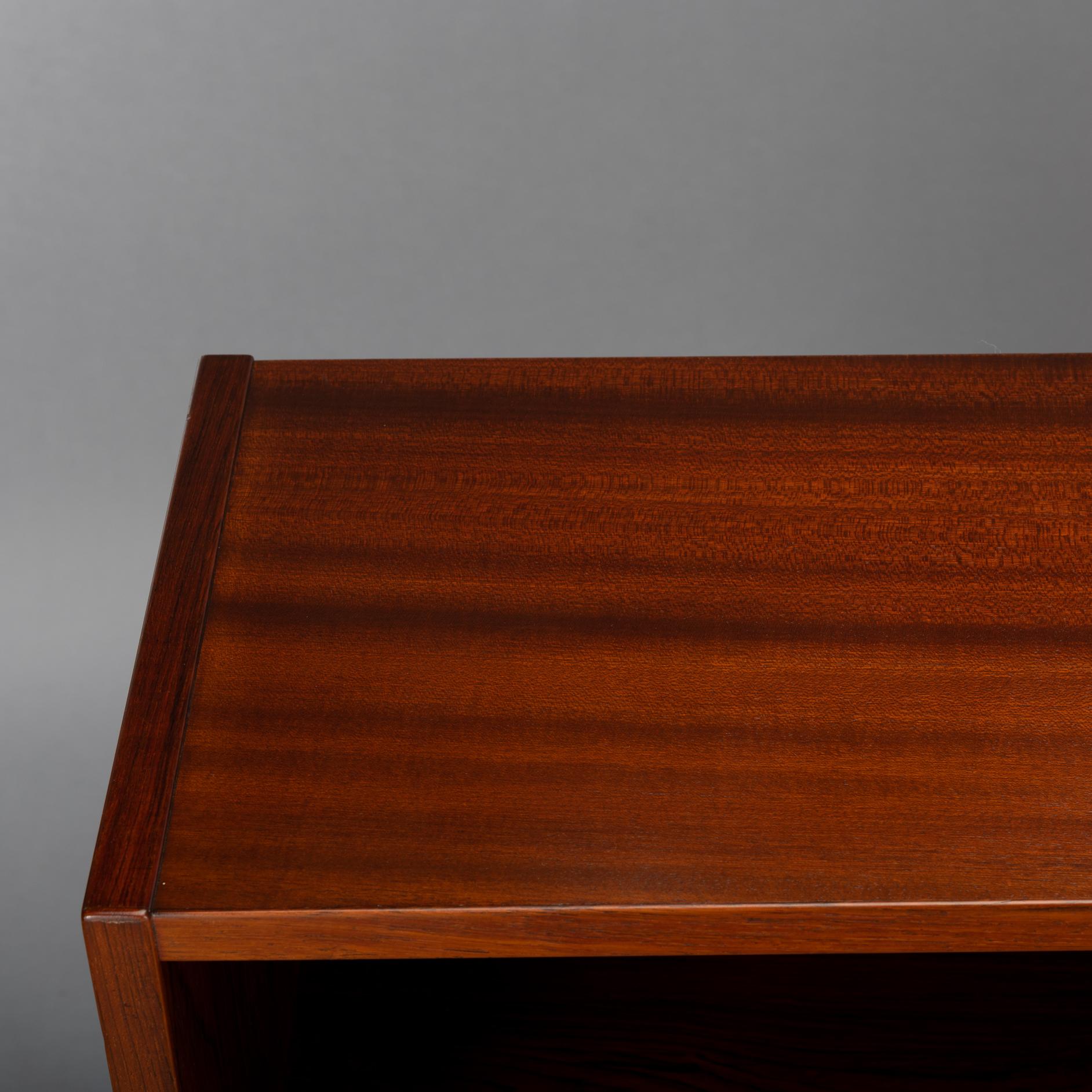 Veneer Low Bookcase by Carlo Jensen for Hundevad & Co, 1960s For Sale