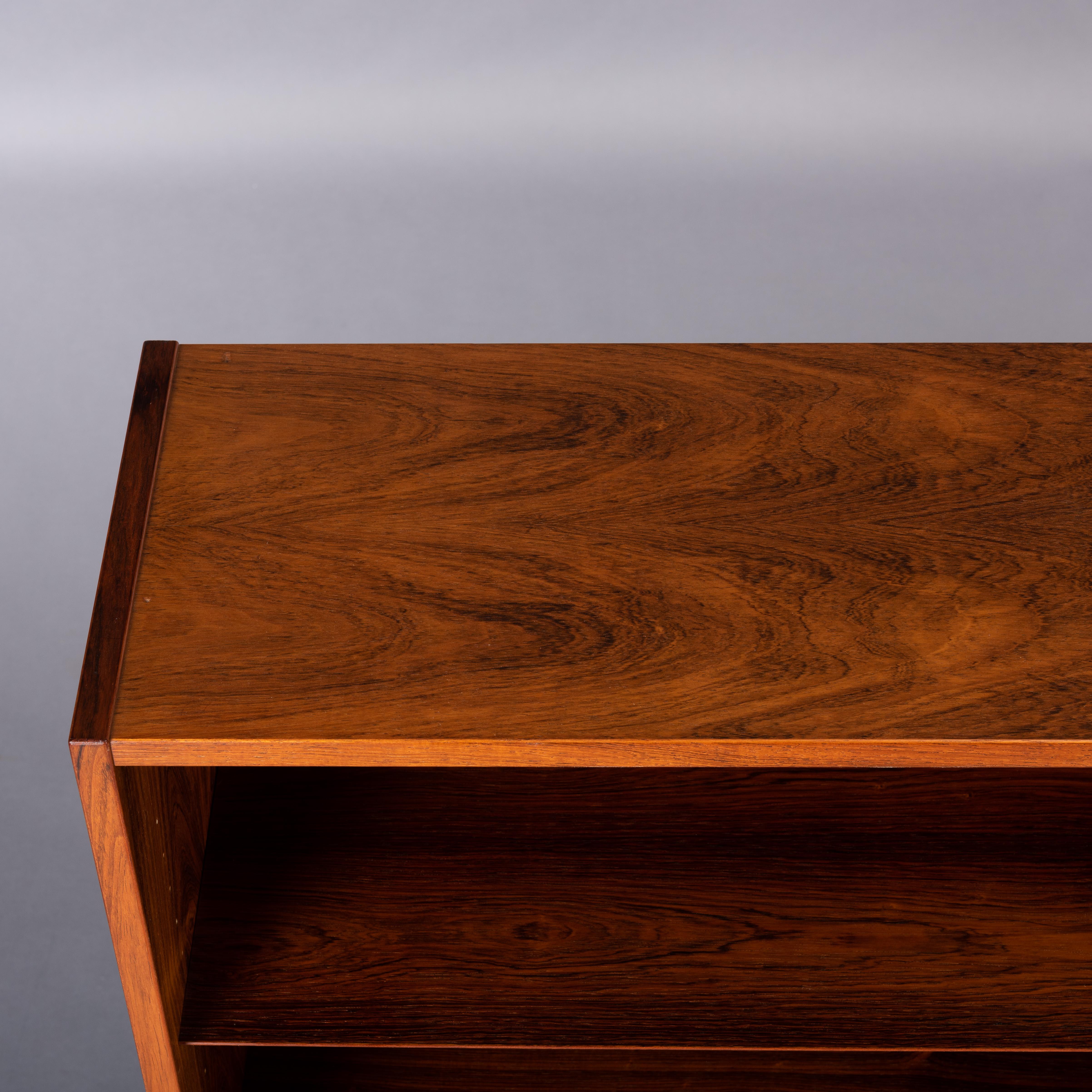 Mahogany Low Bookcase by Carlo Jensen for Hundevad & Co, 1960s