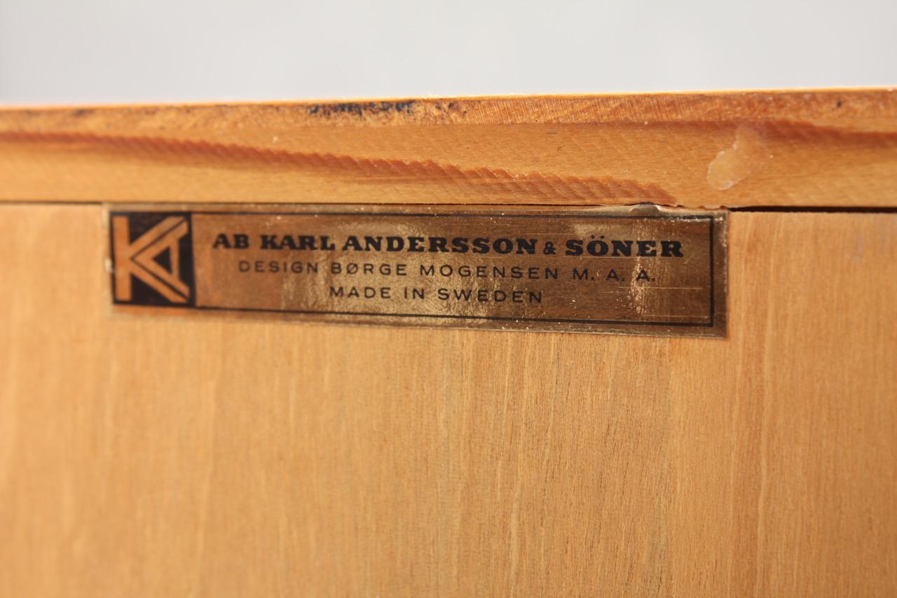 Low Bookcase in Oak with Adjustable Shelves by Børge Mogensen, Midcentury 2
