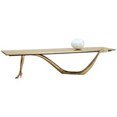 Low brass table model "Leda" by Salvador Dalí spanish surrealist design