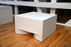 Low Brow Table in Resin, Stone Aggregate & Fiberglass by Zachary A. Design