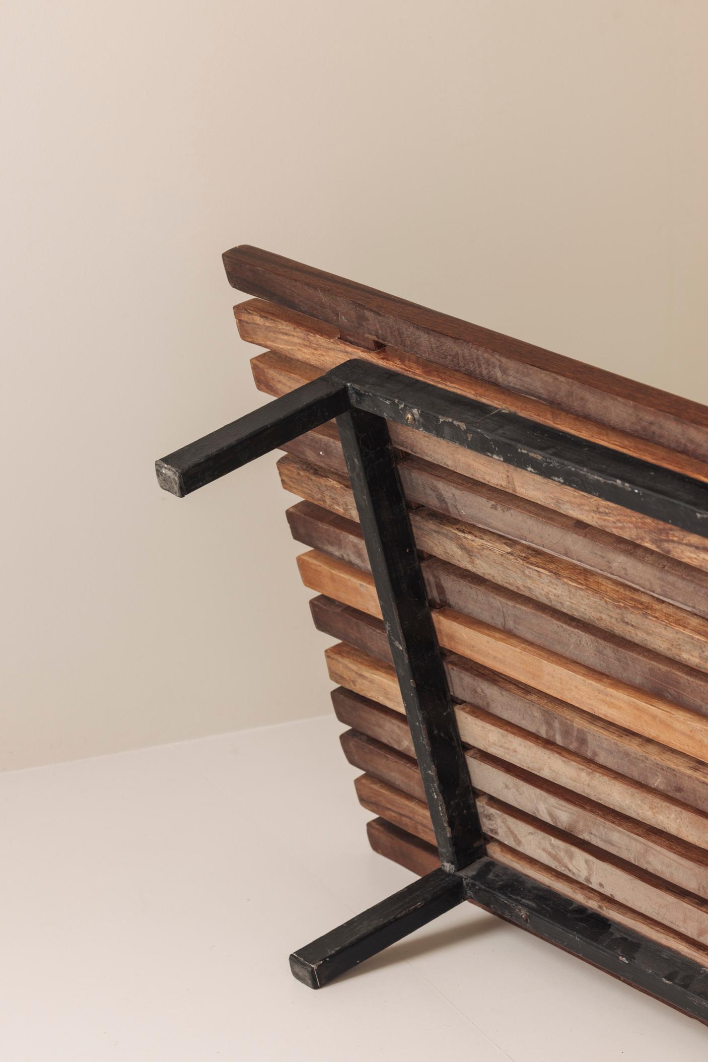 Banc bas Cansado de Charlotte Perriand, France 1958 en vente 5