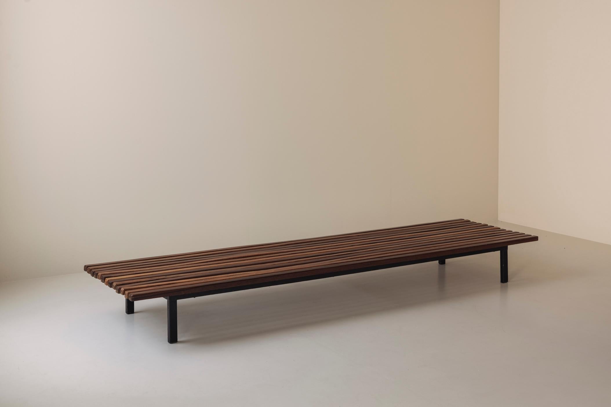 Mid-Century Modern Banc bas Cansado de Charlotte Perriand, France 1958 en vente