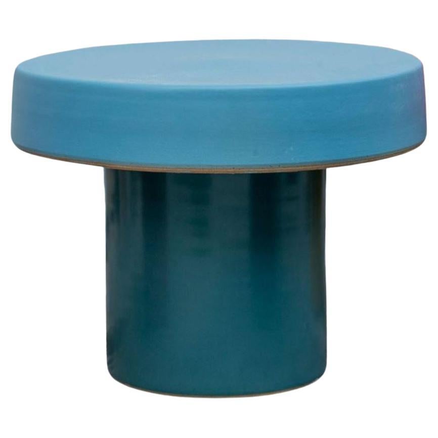 Low Cap Side Table by WL Ceramics For Sale