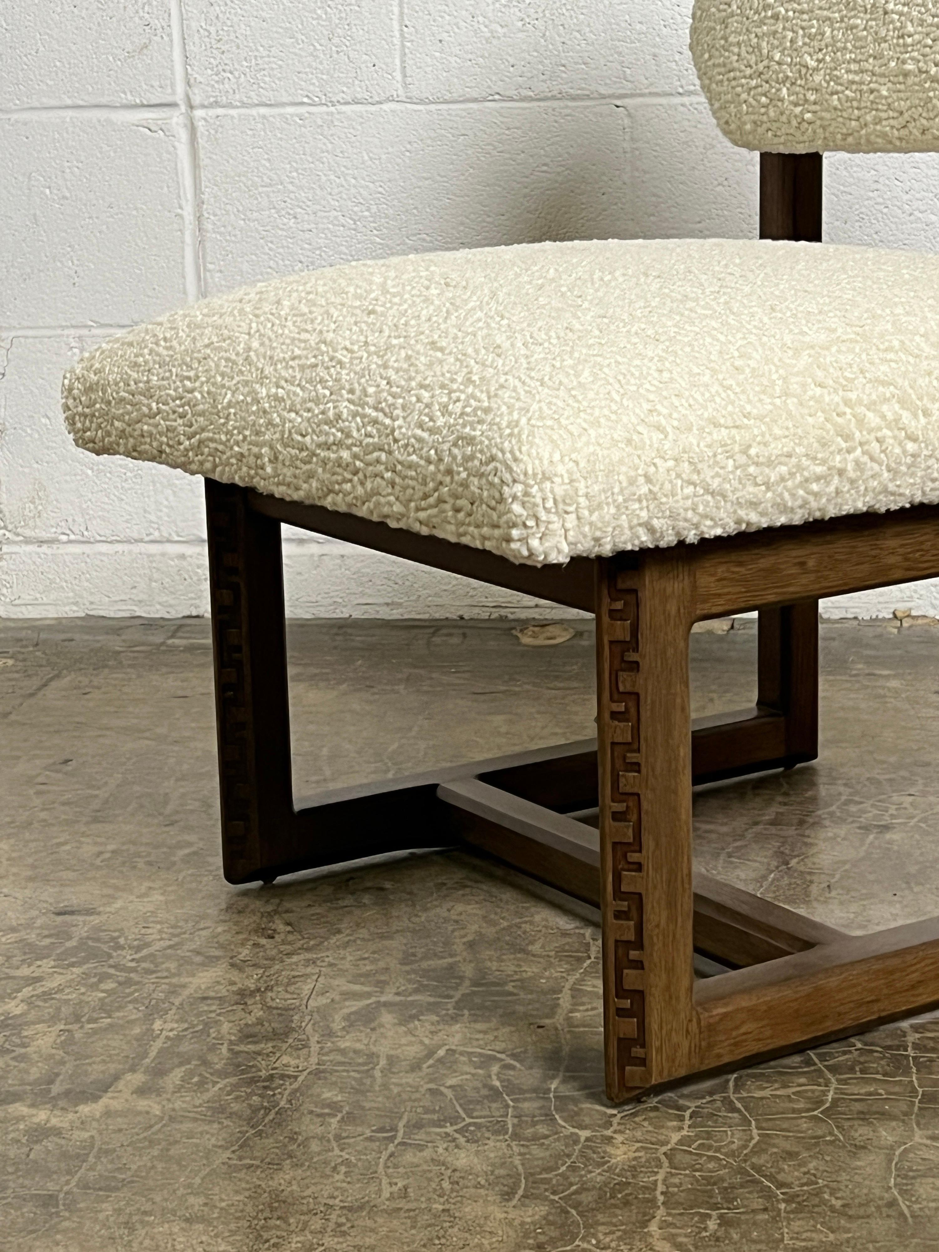 Mahogany Low Chair by Frank Lloyd Wright for Henredon