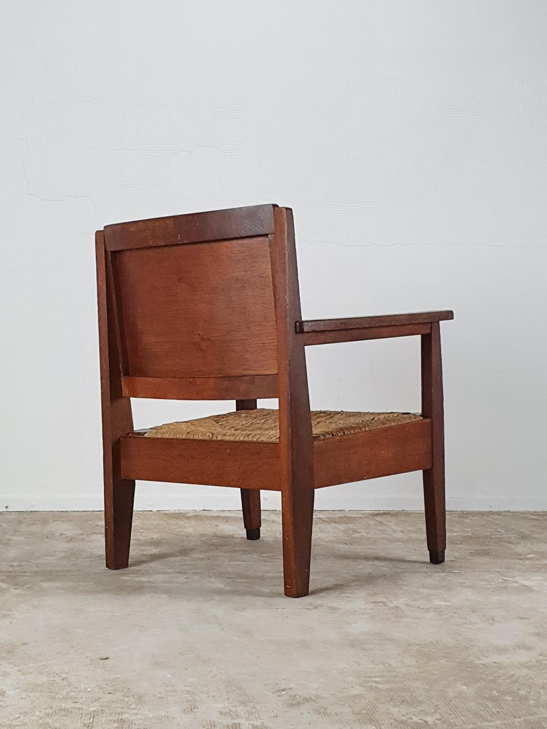 Dutch Low Chair by Frits Spanjaard 'Attributed'
