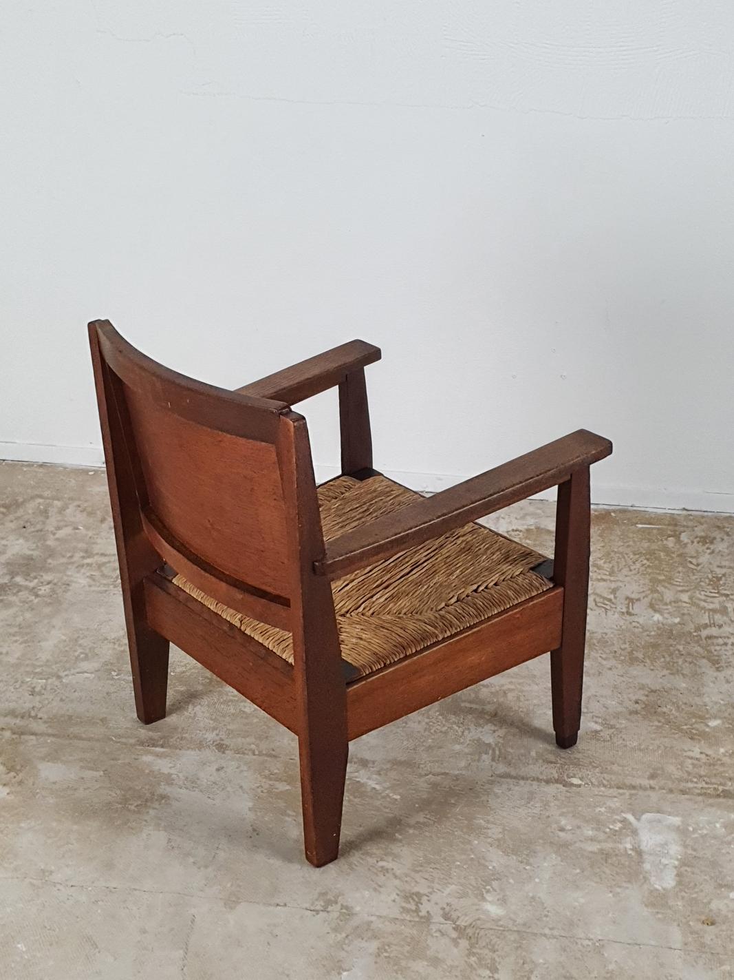 Low Chair by Frits Spanjaard 'Attributed' In Good Condition In Antwerp, BE