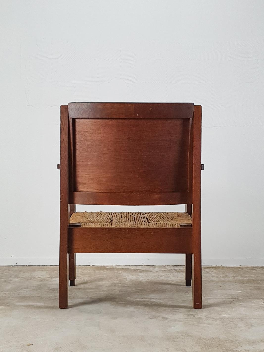 Mid-20th Century Low Chair by Frits Spanjaard 'Attributed'