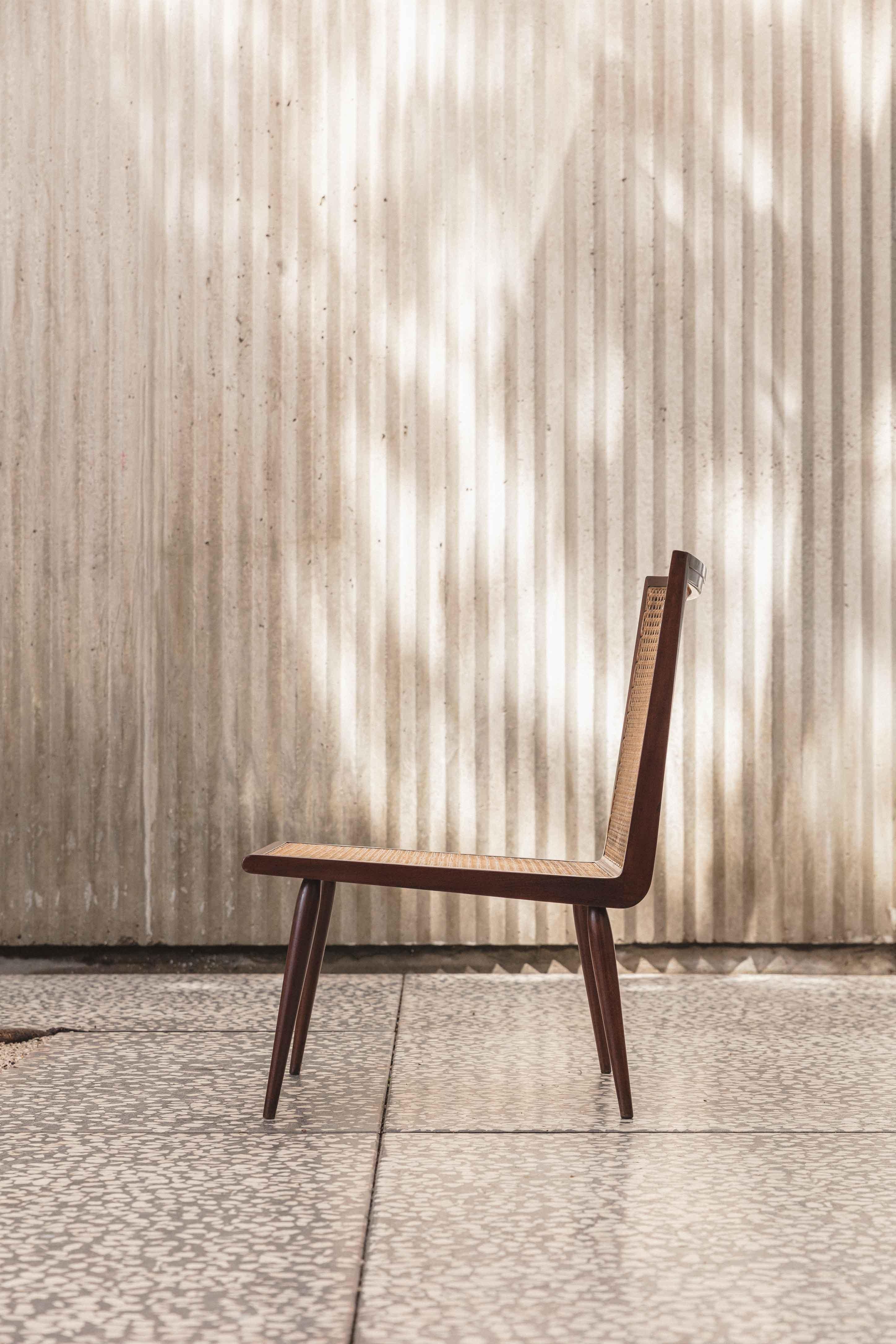 Brazilian Low Chair by Joaquim Tenreiro For Sale