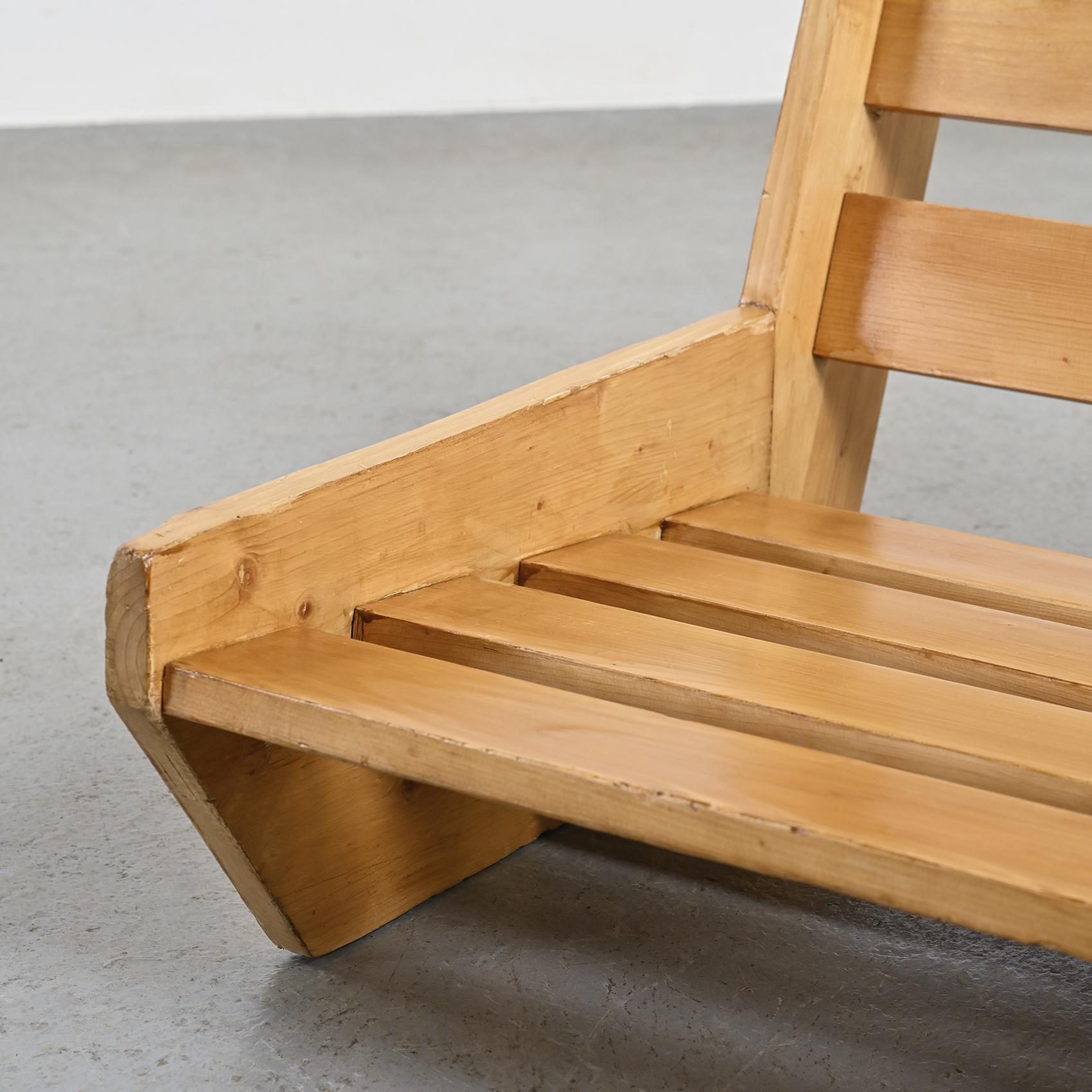 20th Century Low Chair by René Martin, circa 1955
