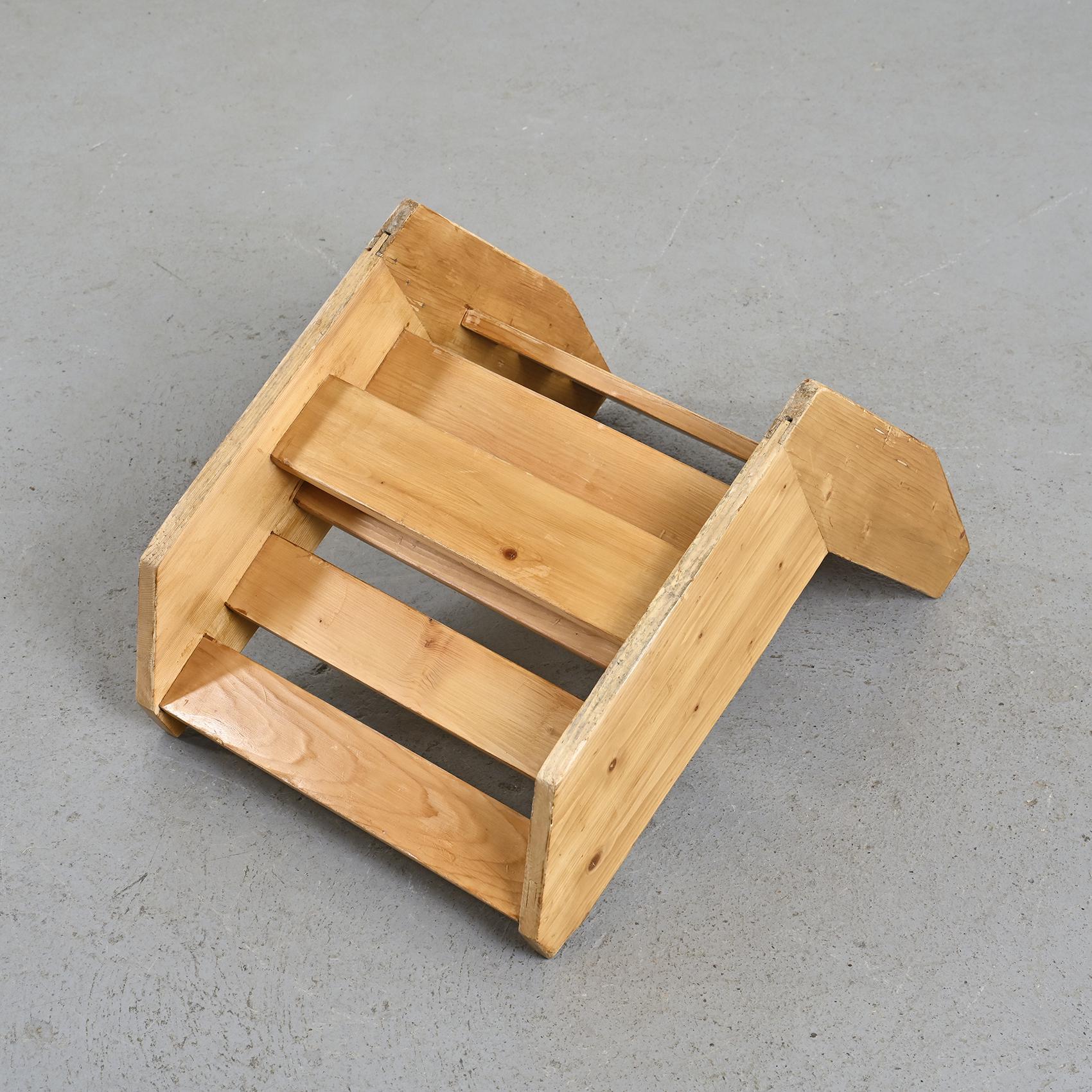 Pine Low Chair by René Martin, circa 1955