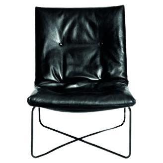 LC03, Modern Black Leather Armchair