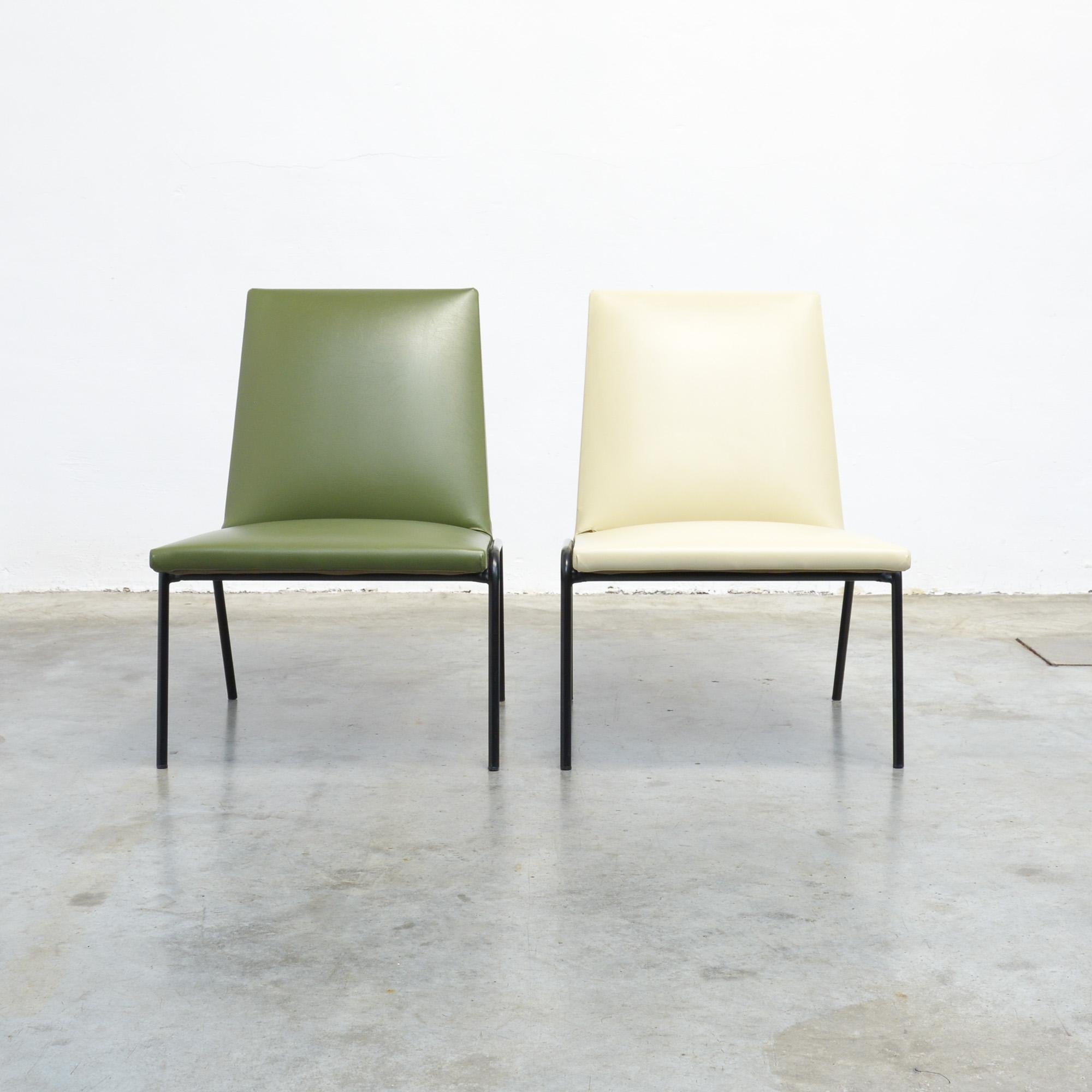 Low Chairs, Robert by Pierre Guariche for Meurop In Good Condition In Vlimmeren, BE