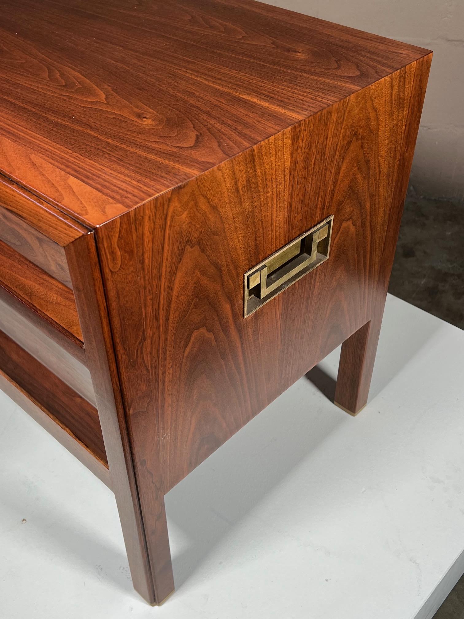 Mid-Century Modern Low Chest in Walnut by Edward Wormley For Sale